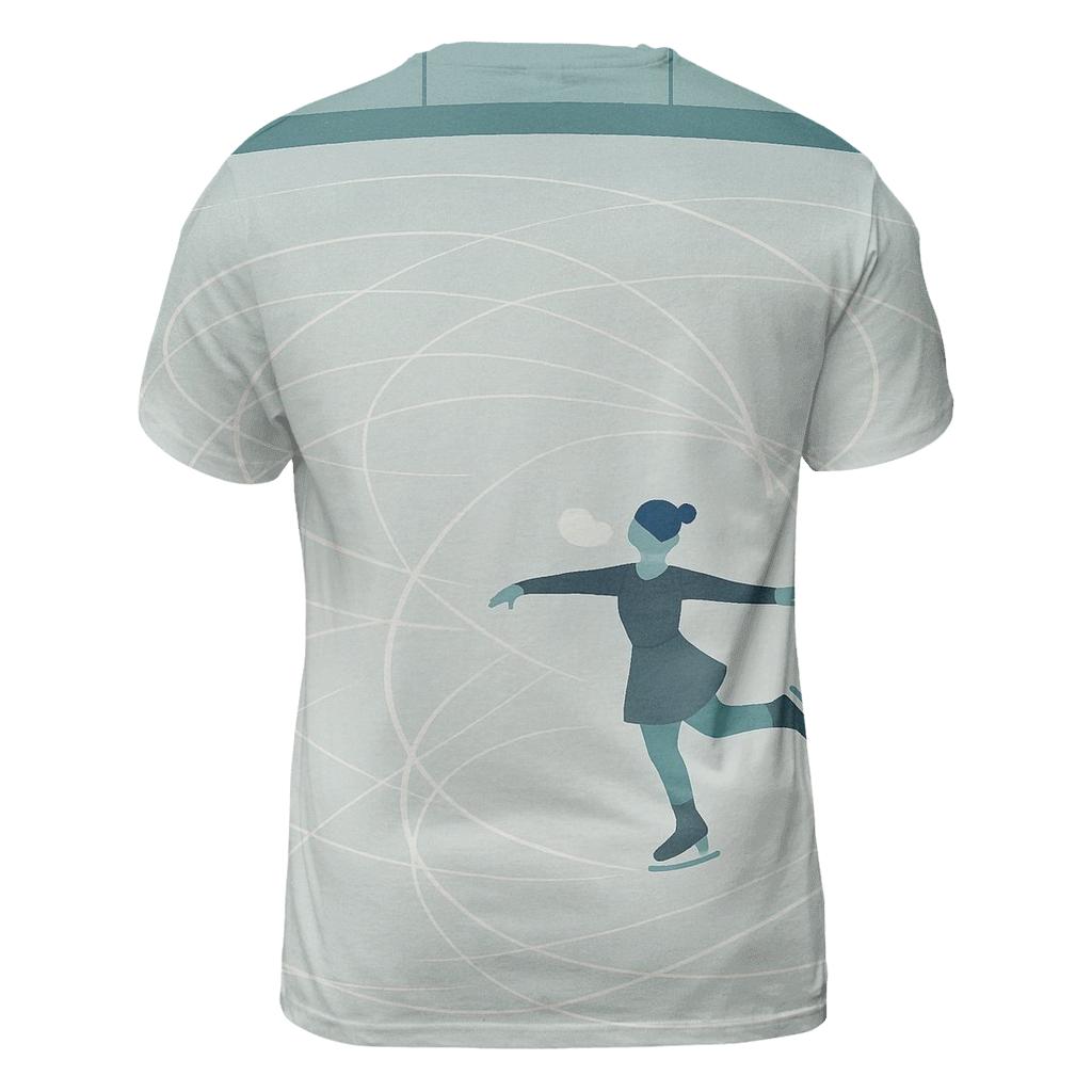 Ice Rink Minimalism creative print fashion shirts