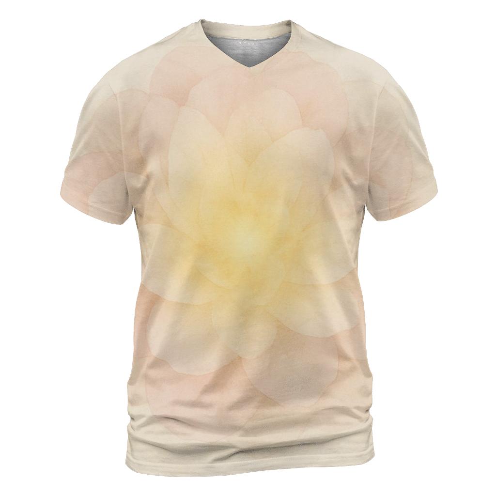 Radiant Halo Bloom statement graphic shirts