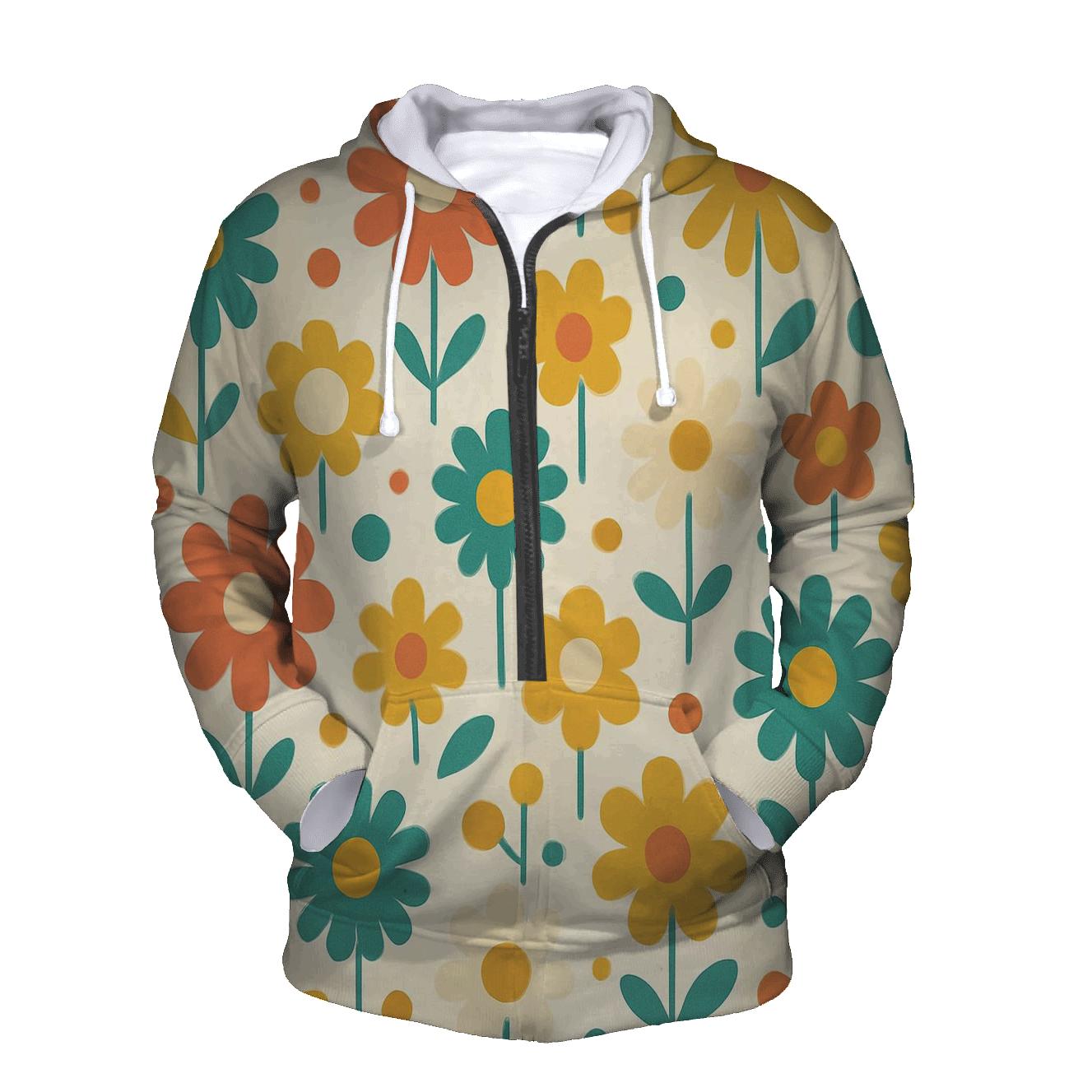 Funk Flower Field graphic hoodies