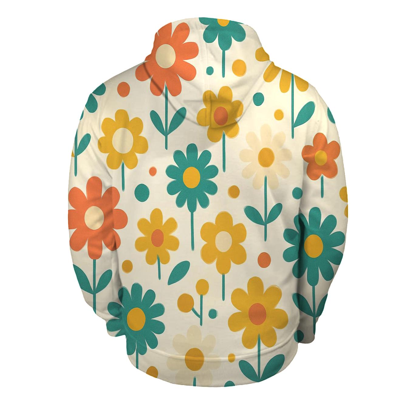 Funk Flower Field graphic hoodies