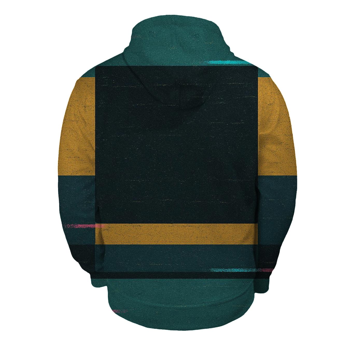 VHS Static Stripes pullover hoodies