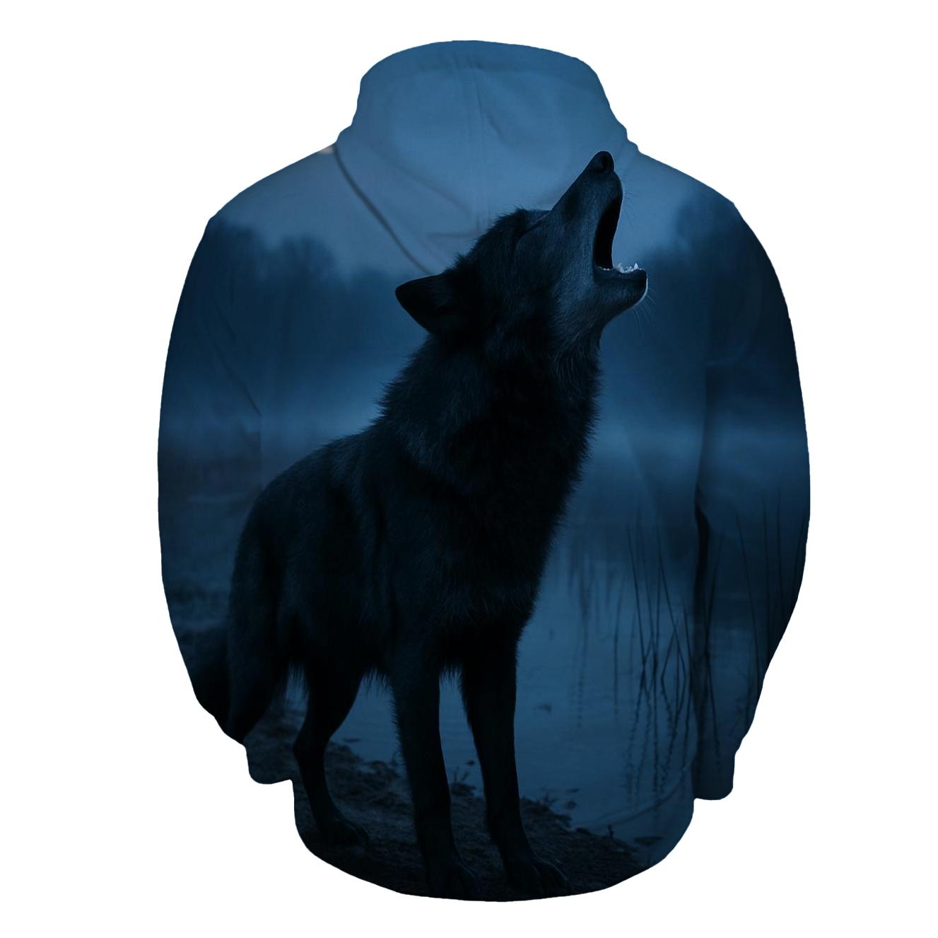 Marshland Lone Howl At Dusk hoodie designs