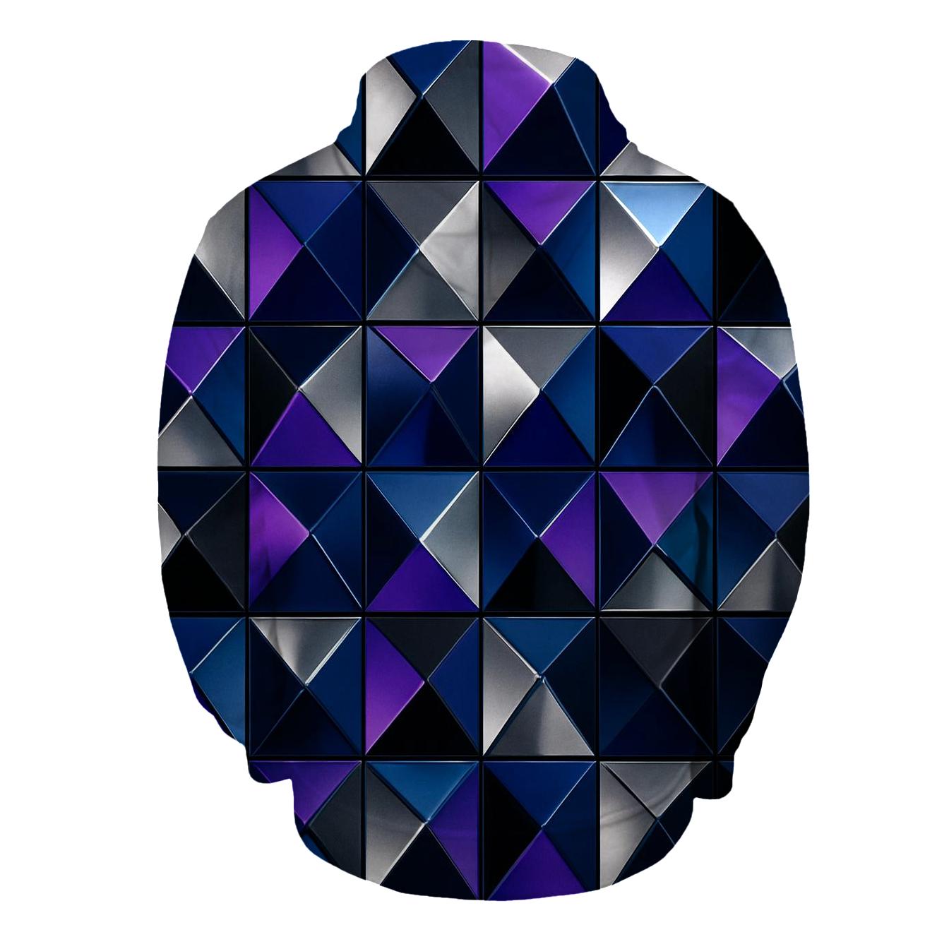 Disco Night Geometry zip-up hoodies