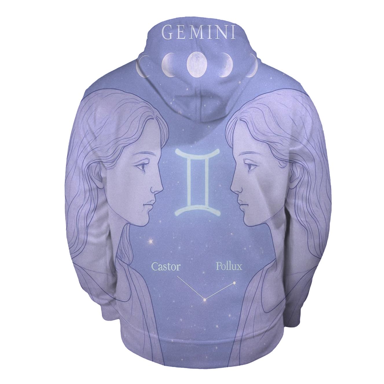 Ethereal Gemini Twins Portrait hoodie trends