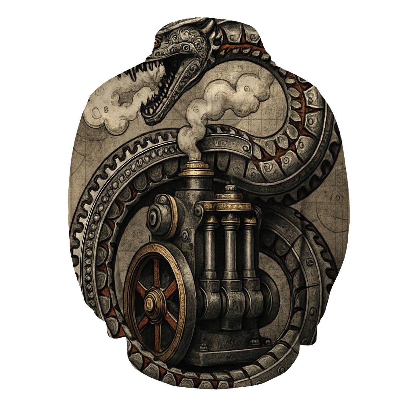 Mechanical Ouroboros Engine custom hoodies