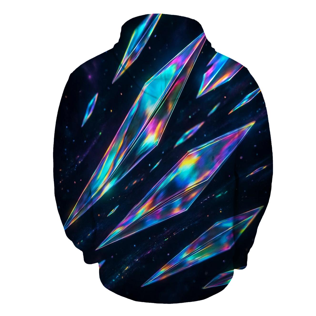 Neon Prism Drift pullover hoodies