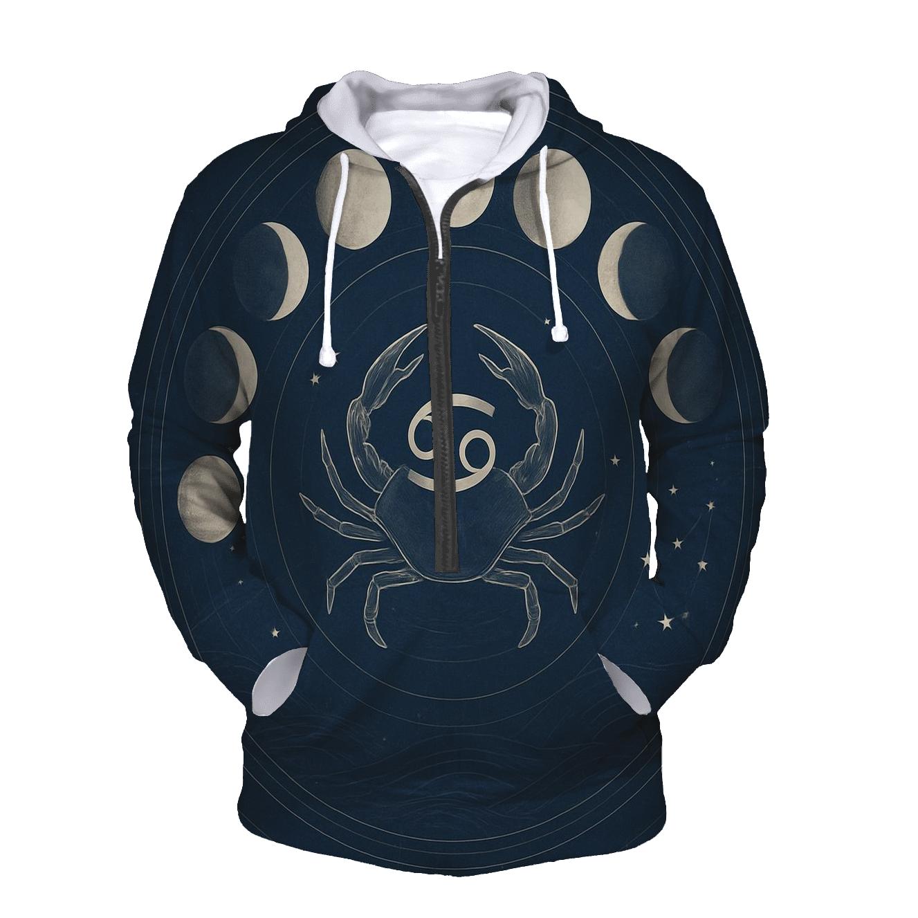 Cancer Moon Phase Cycle custom hoodies
