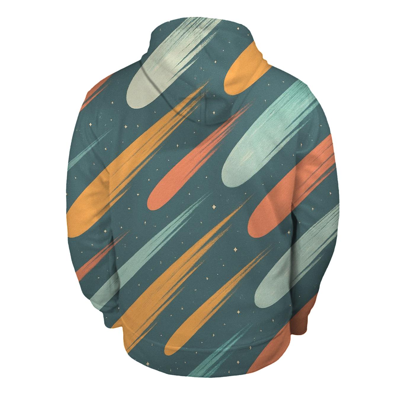 Comet Fan Overprint lightweight hoodies