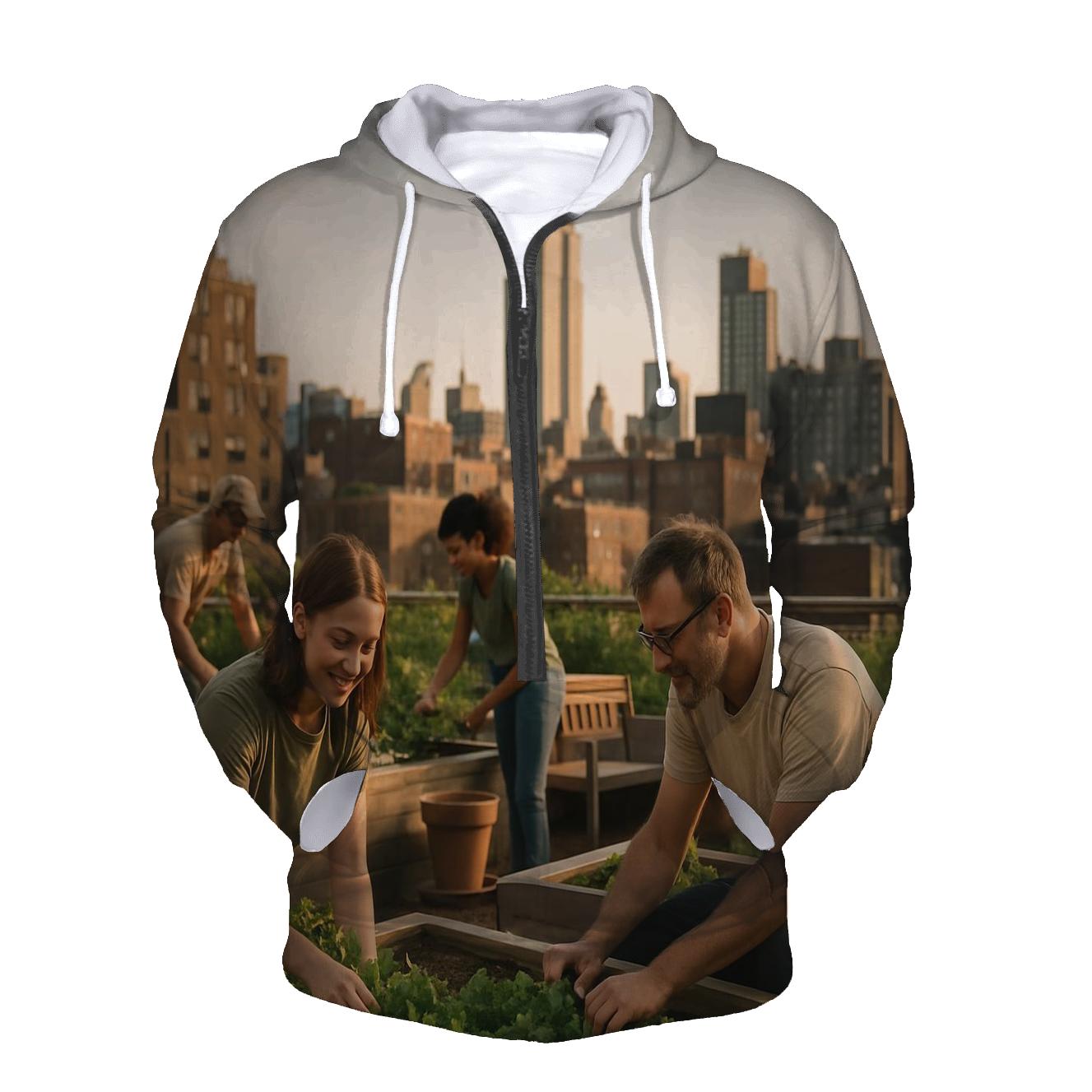 Rooftop Garden Overlook hoodie styles
