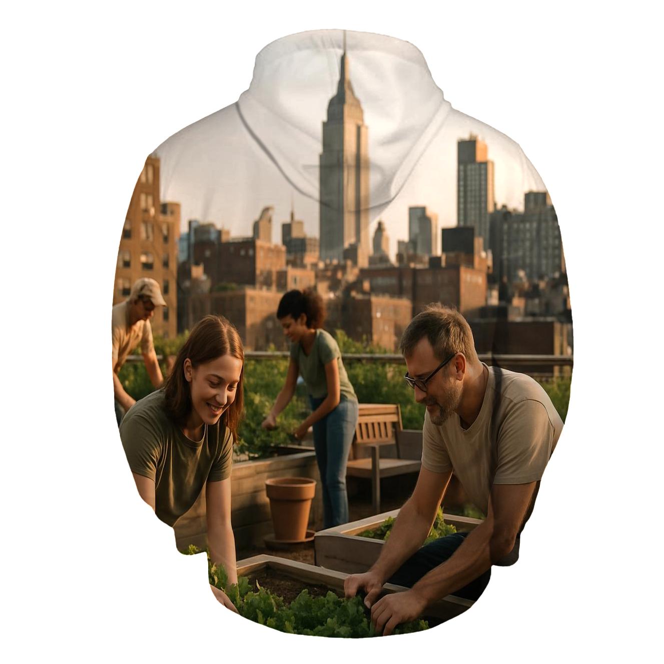 Rooftop Garden Overlook hoodie styles