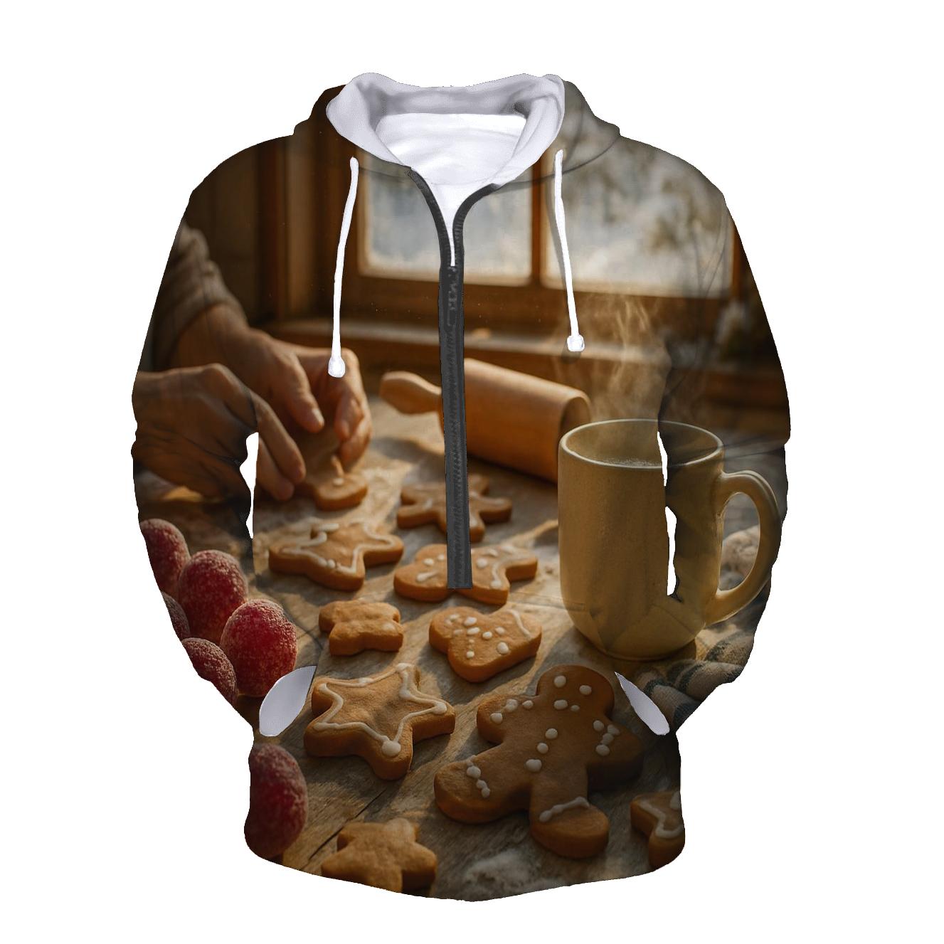 Sugarplum Kitchen At Dawn zip-up hoodies