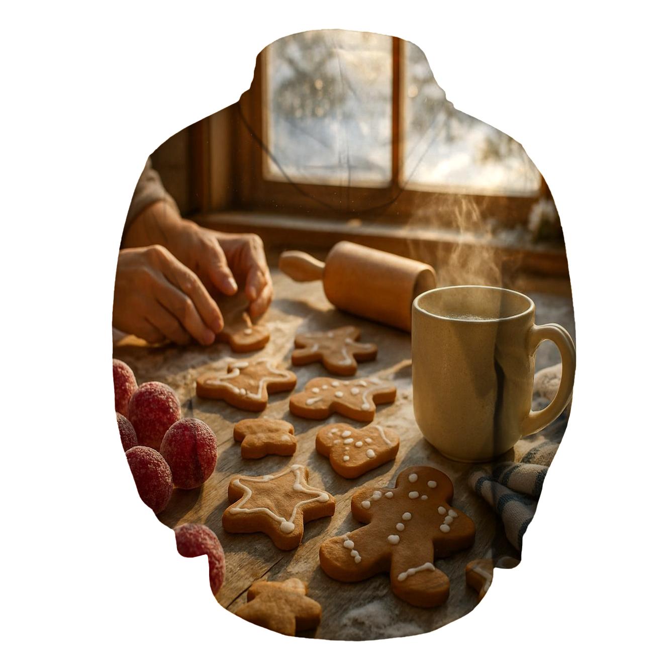 Sugarplum Kitchen At Dawn zip-up hoodies