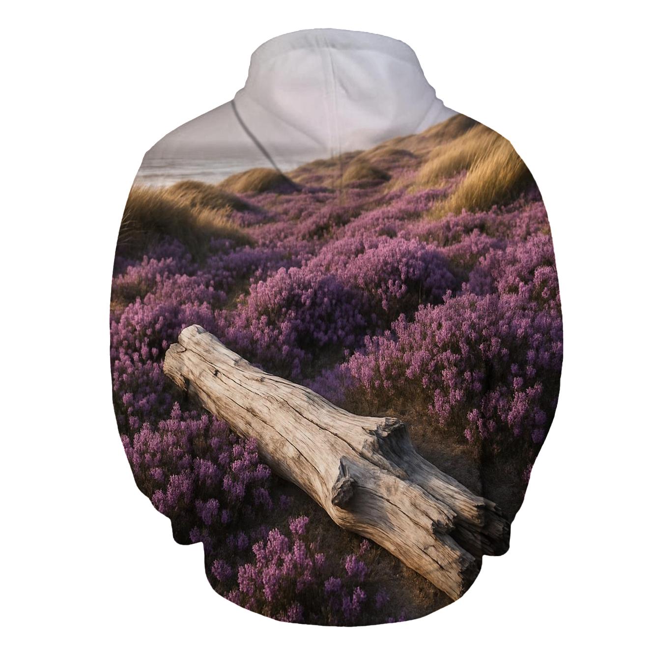 Coastal Heather And Driftwood pullover hoodies