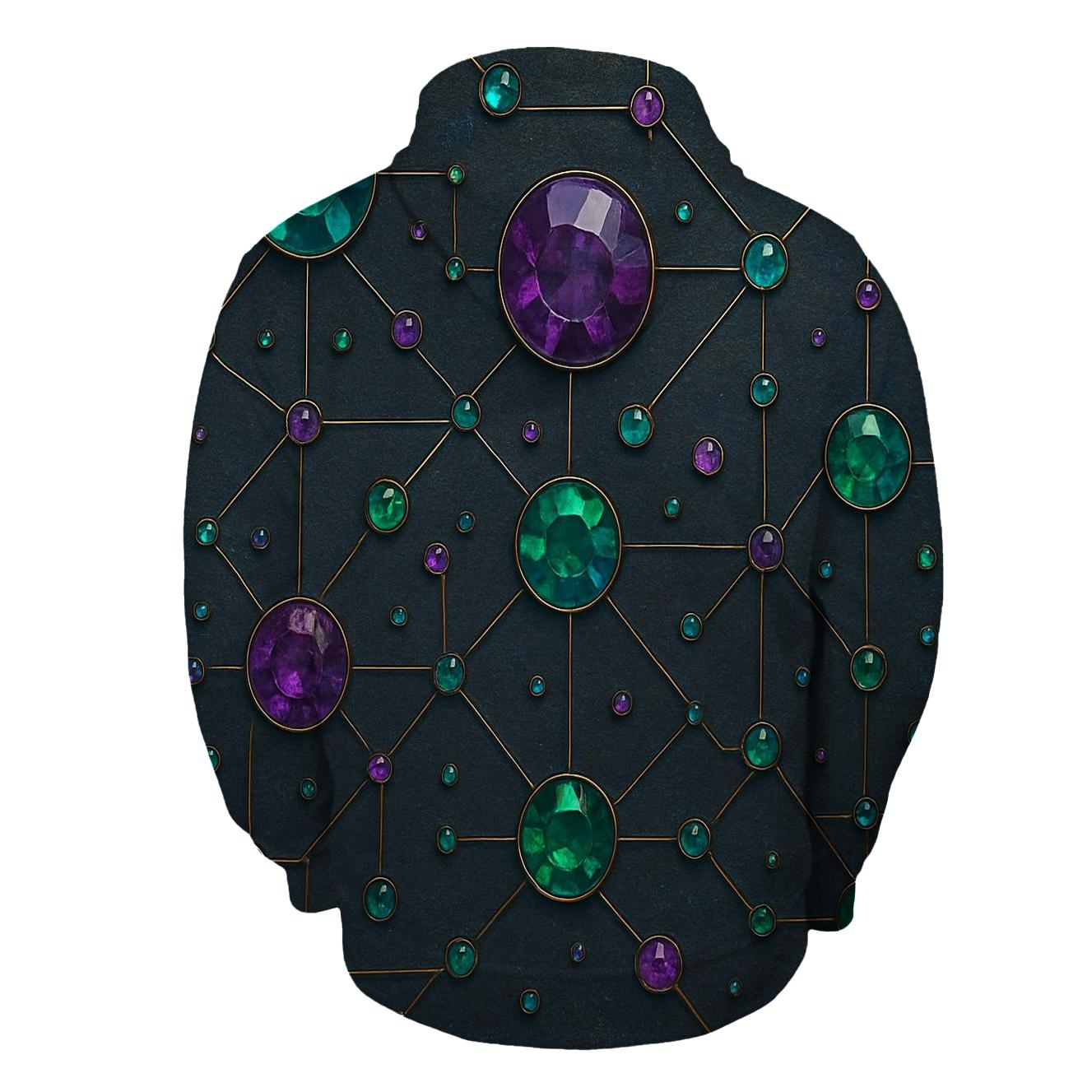 Crystal Constellation Map designer hoodies
