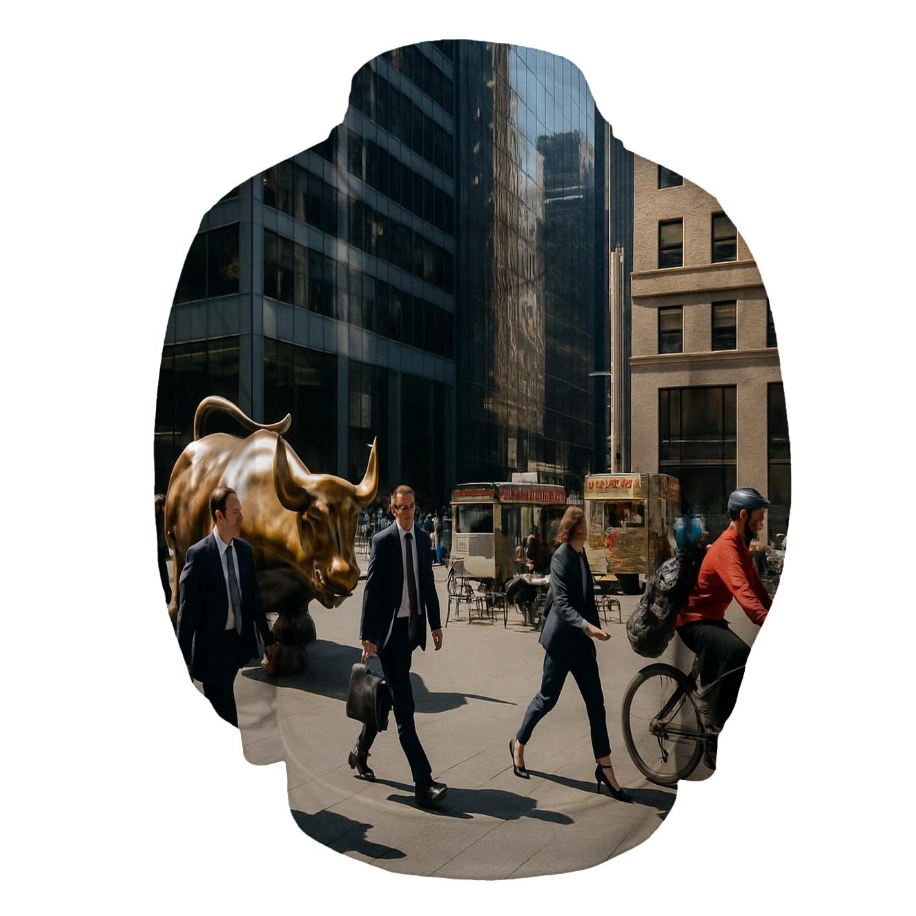 Financial District Lunch Hour printed hoodies