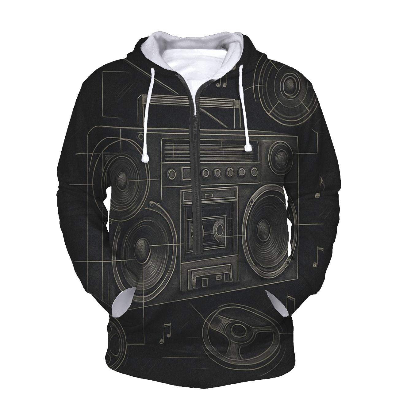Boombox Blueprint lightweight hoodies