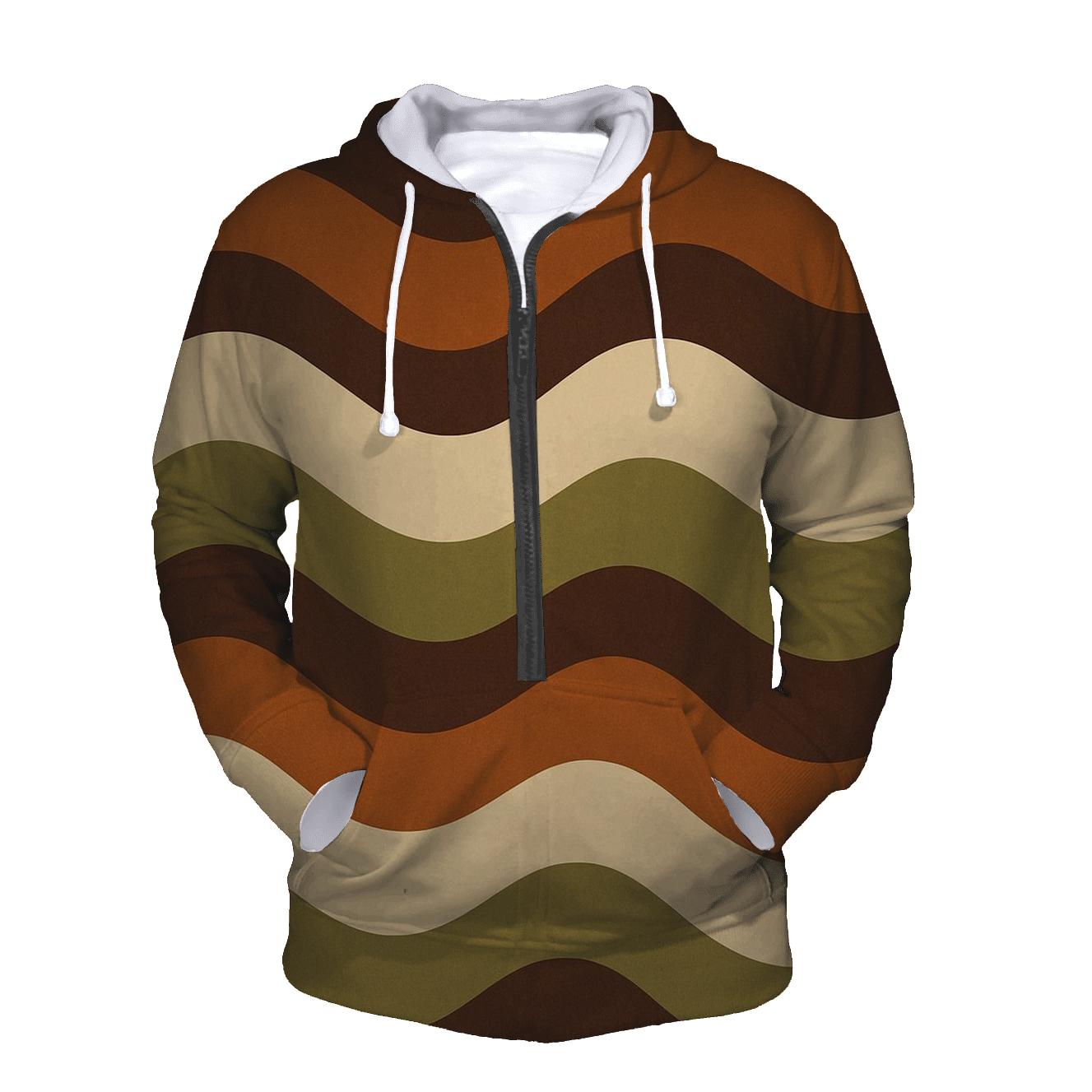 Warm Vinyl Waves hoodie styles