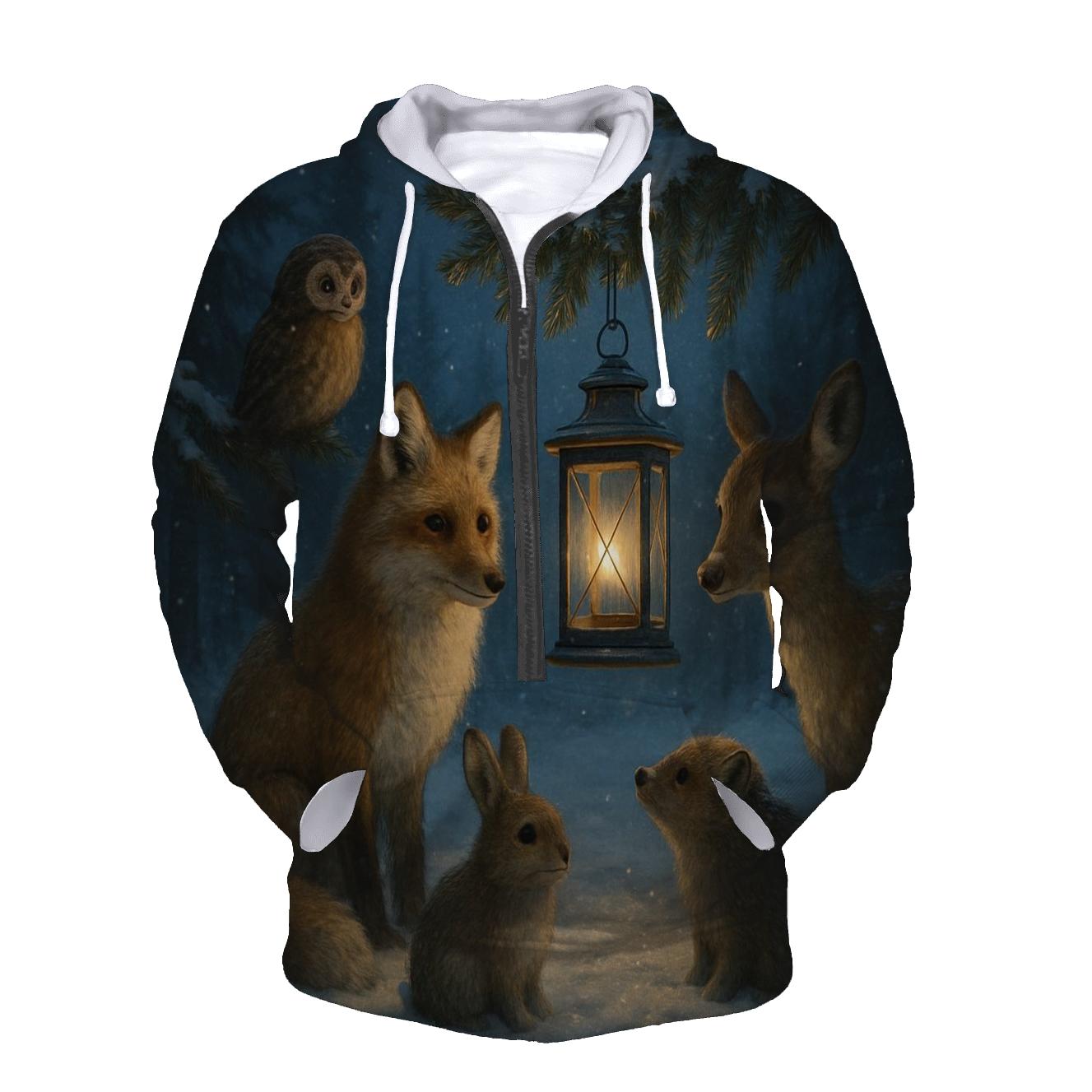 Forest Lantern Gathering pullover hoodies