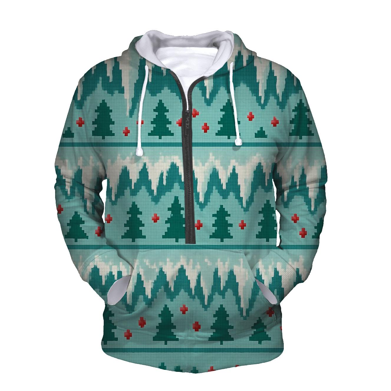 Icicle Banner Cascade Design embroidered hoodies