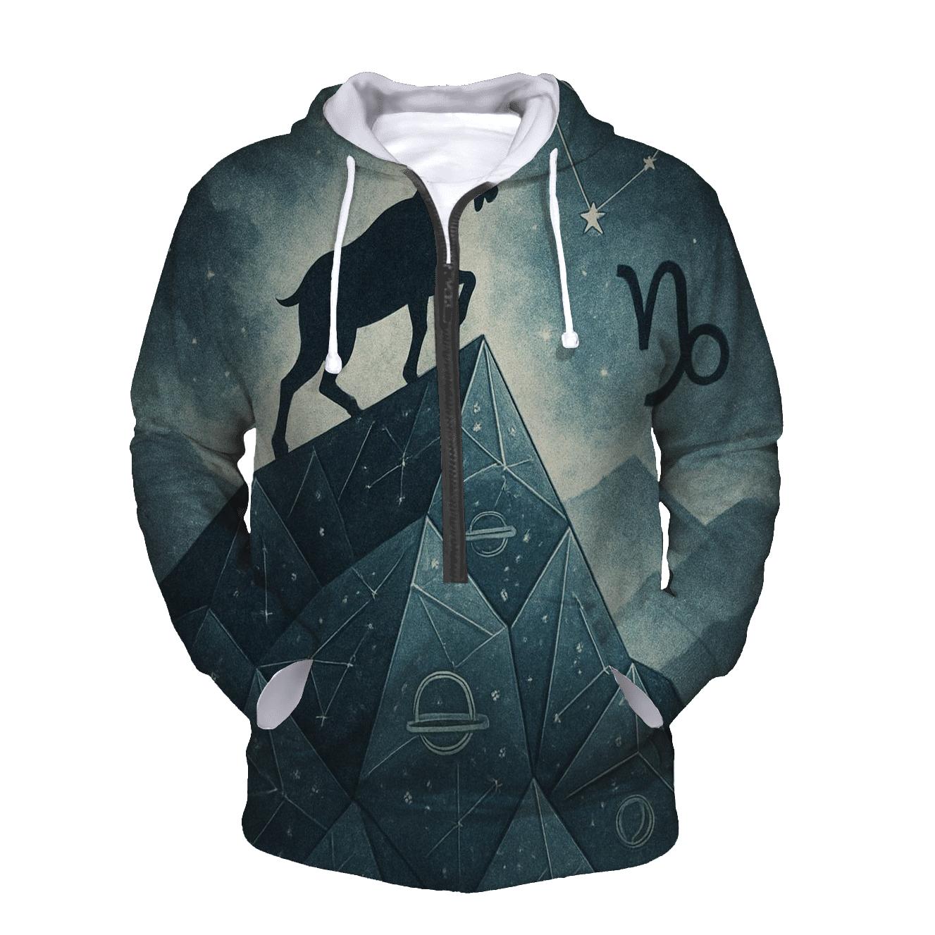Capricorn Mountain Goat Nebula heavyweight hoodies