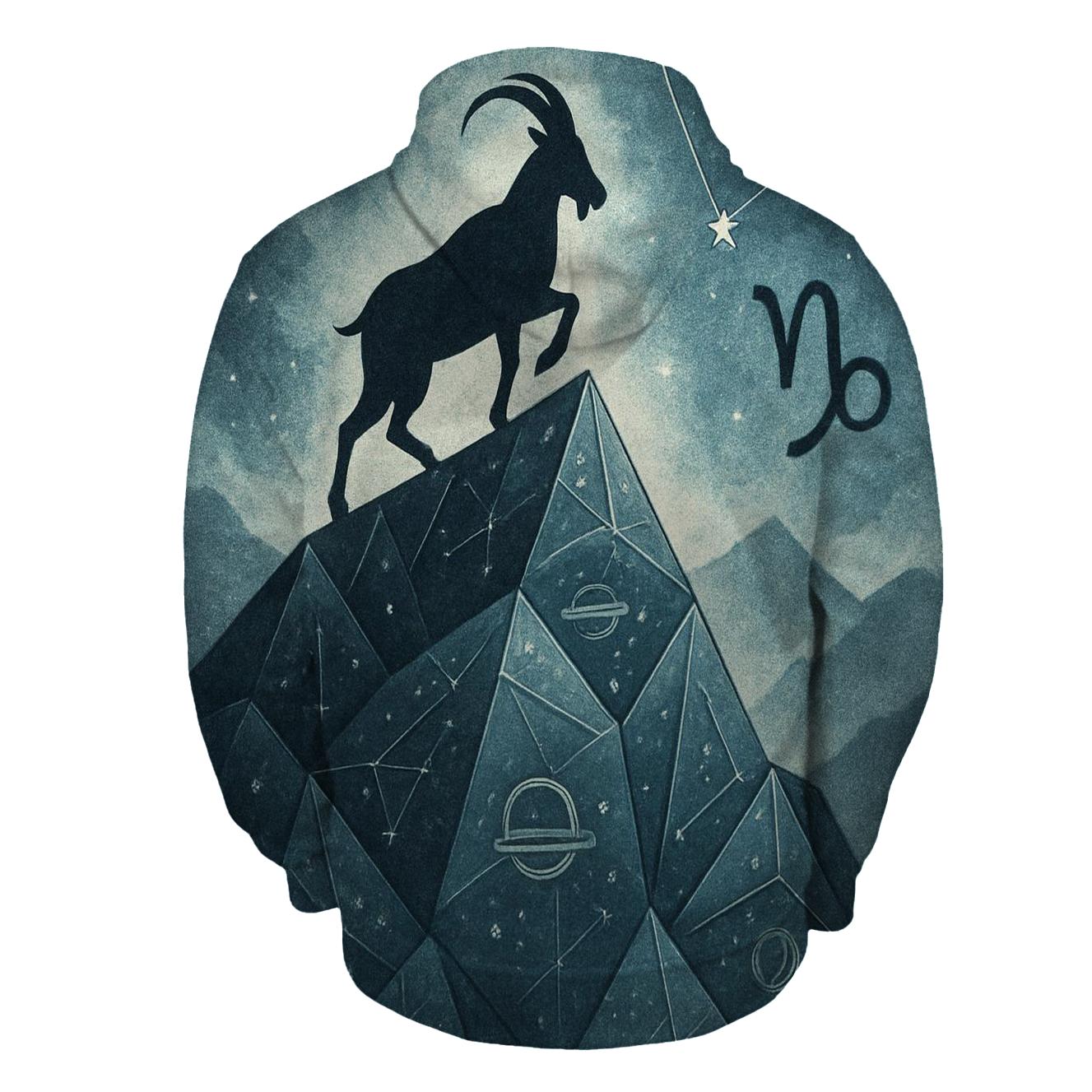 Capricorn Mountain Goat Nebula heavyweight hoodies