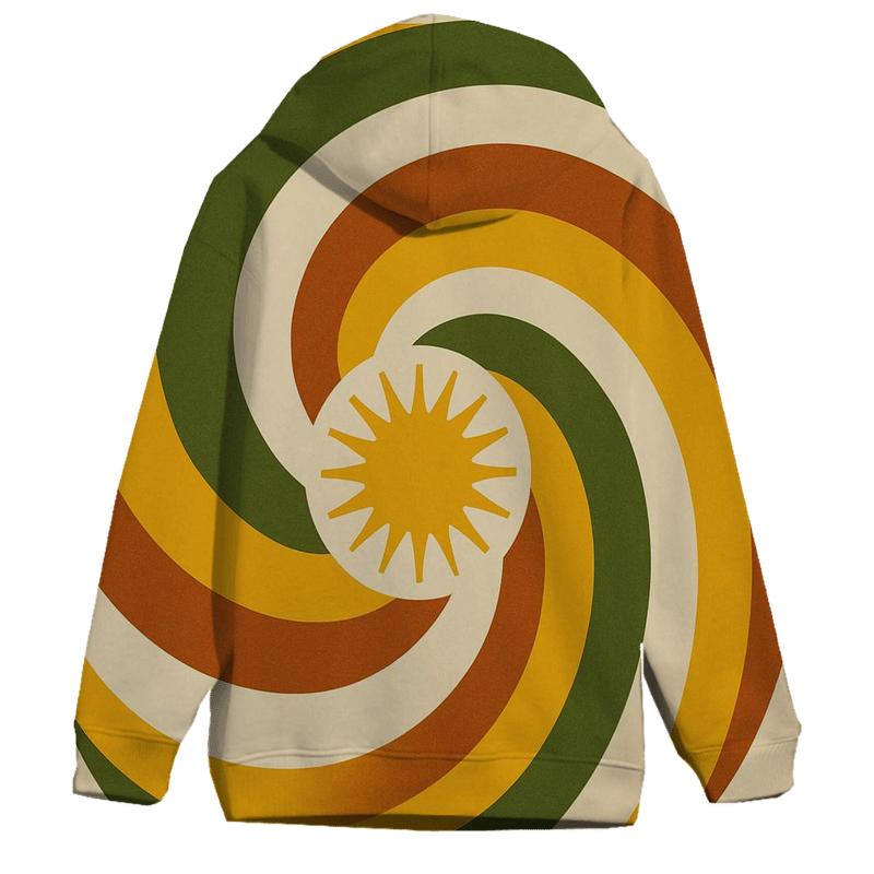 Groovy Solar Swirl heavyweight hoodies