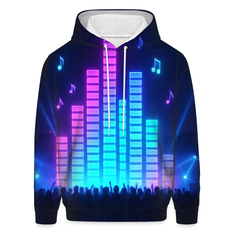 Neon Equalizer Night lightweight hoodies