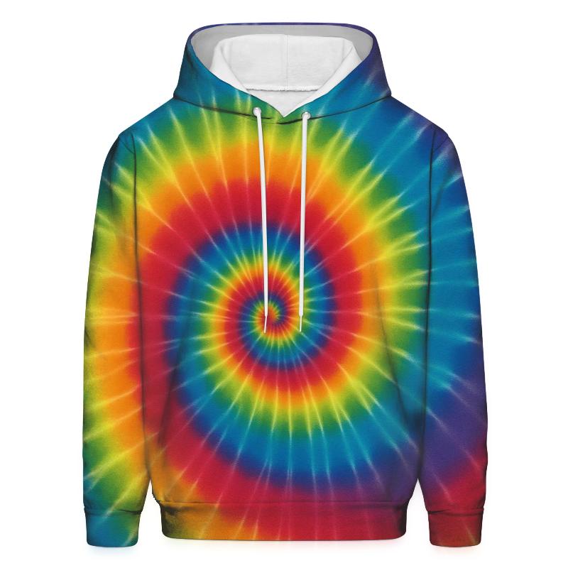 Solar Spiral Rainbow graphic hoodies