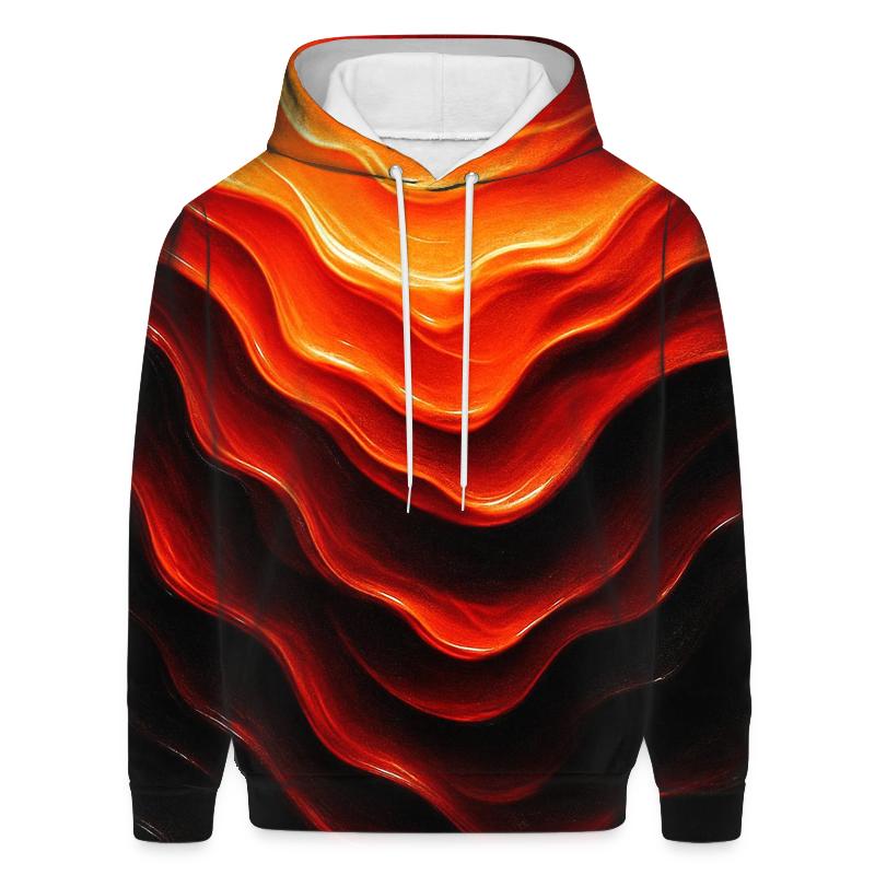 Molten Cascade printed hoodies