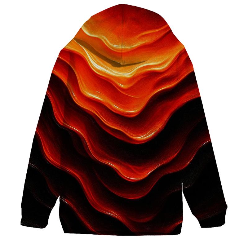 Molten Cascade printed hoodies