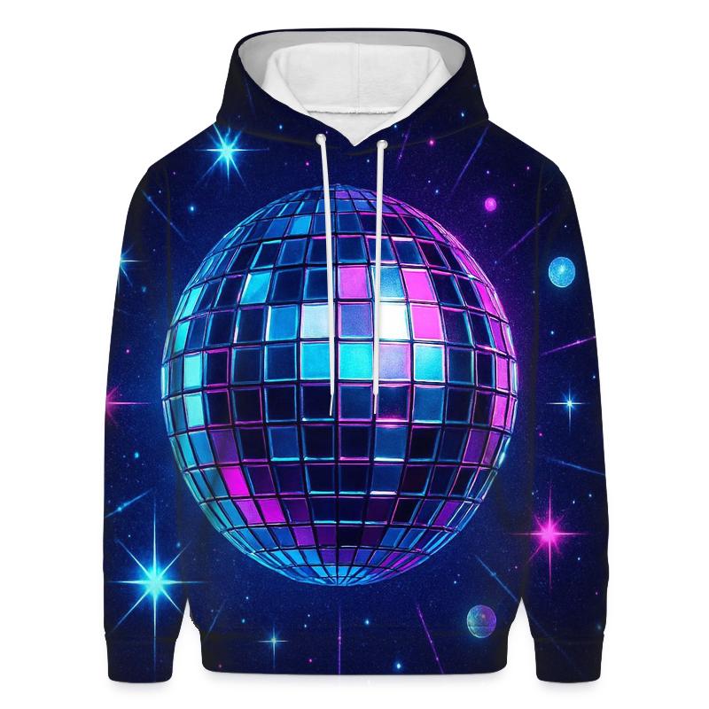 Midnight Disco Halo printed hoodies