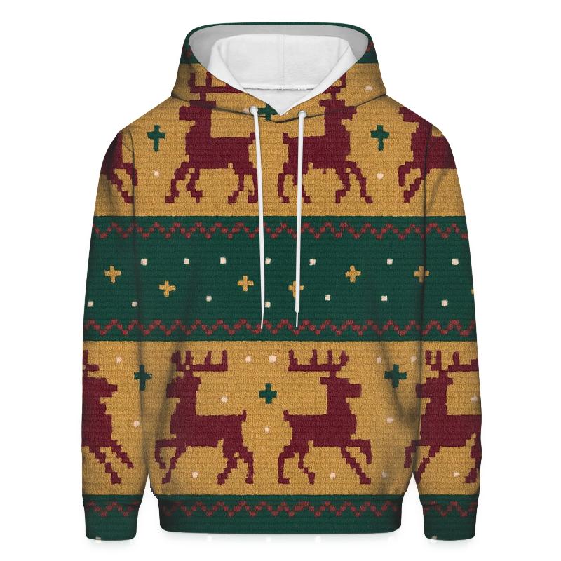 Reindeer Ribbon Carousel Design custom hoodies