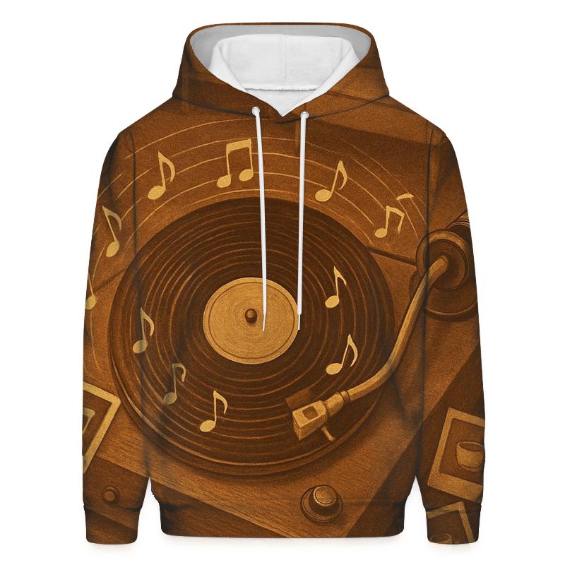 Vintage Turntable Halo designer hoodies