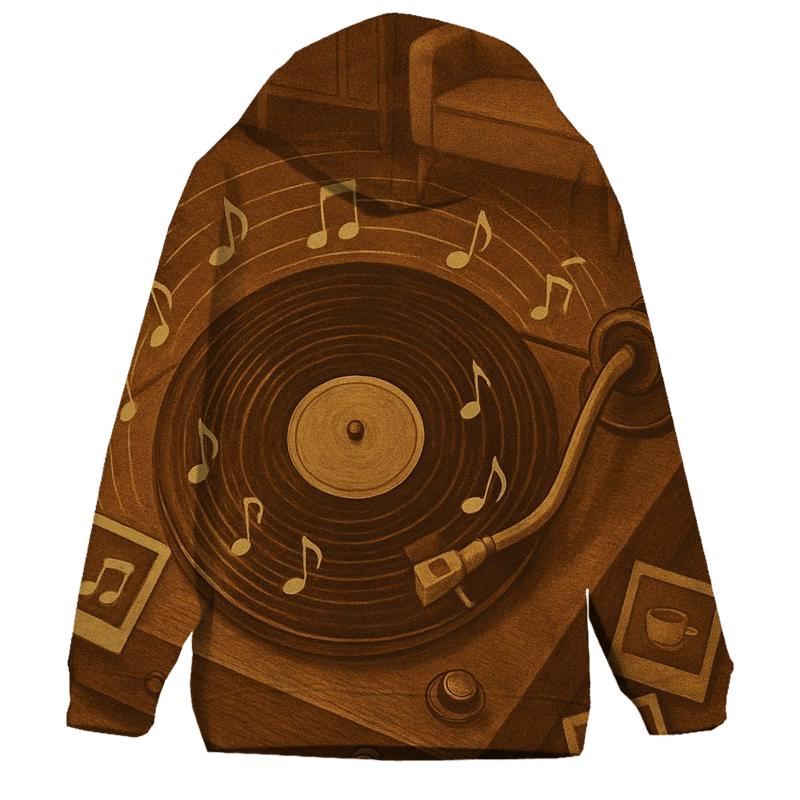 Vintage Turntable Halo designer hoodies