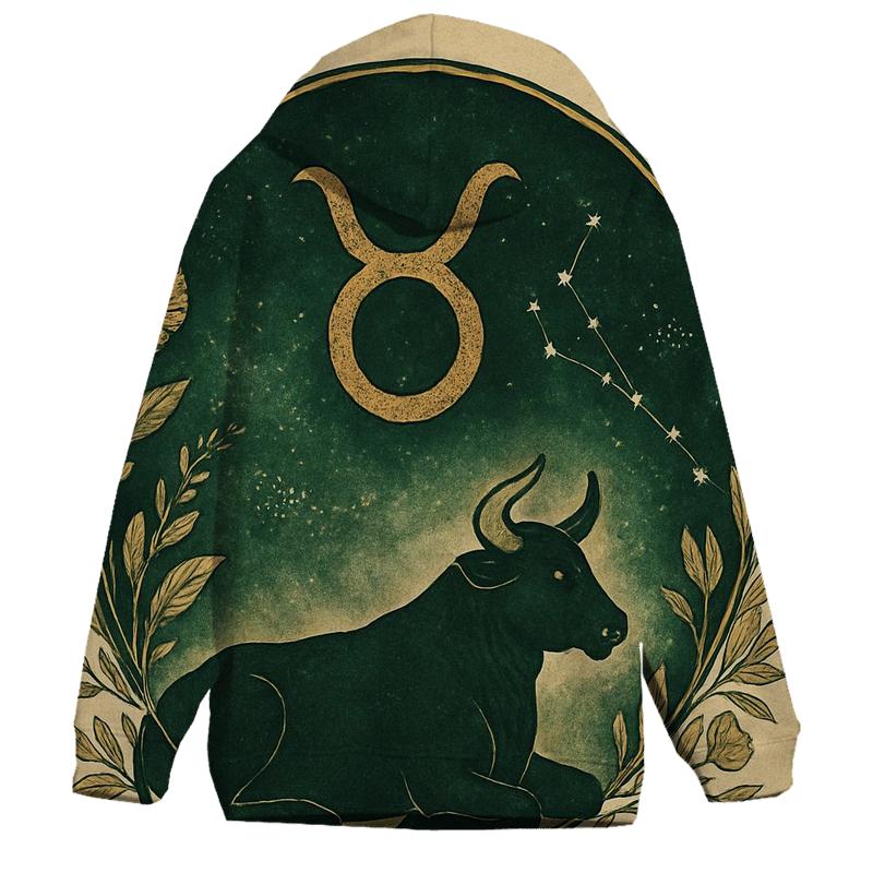 Mystic Taurus Bull Glyph Design premium hoodies