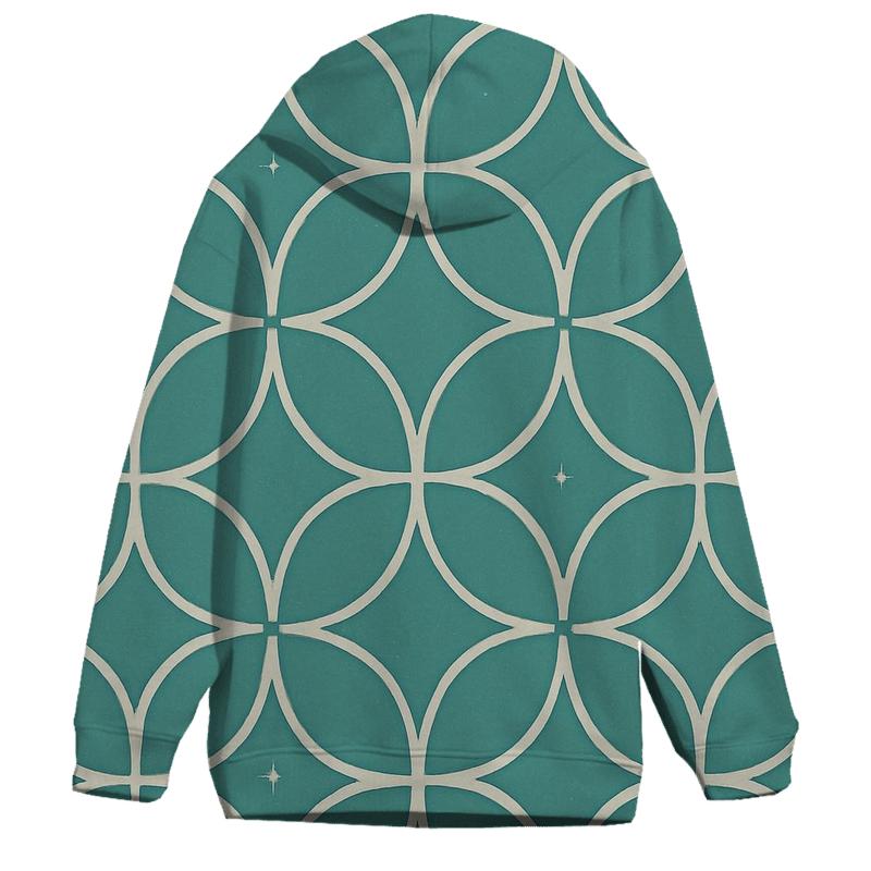 Gravitational Lens Arc Grid premium hoodies