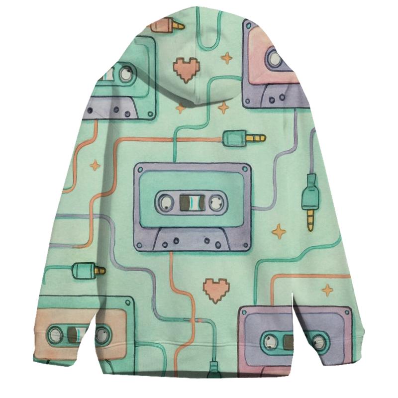 Cassette Circuit Grid heavyweight hoodies