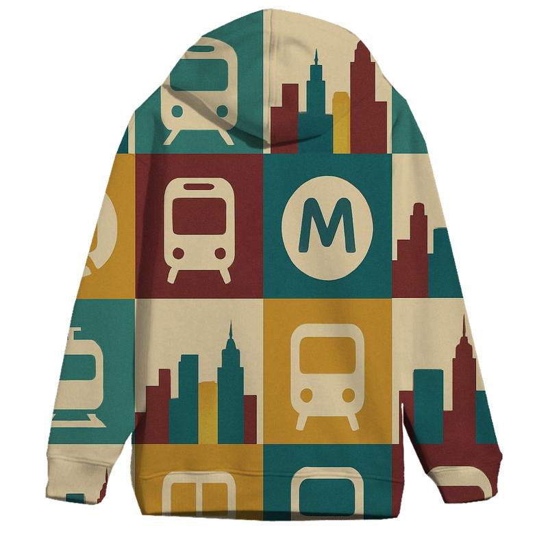 Retro Metro Mosaic hoodie trends