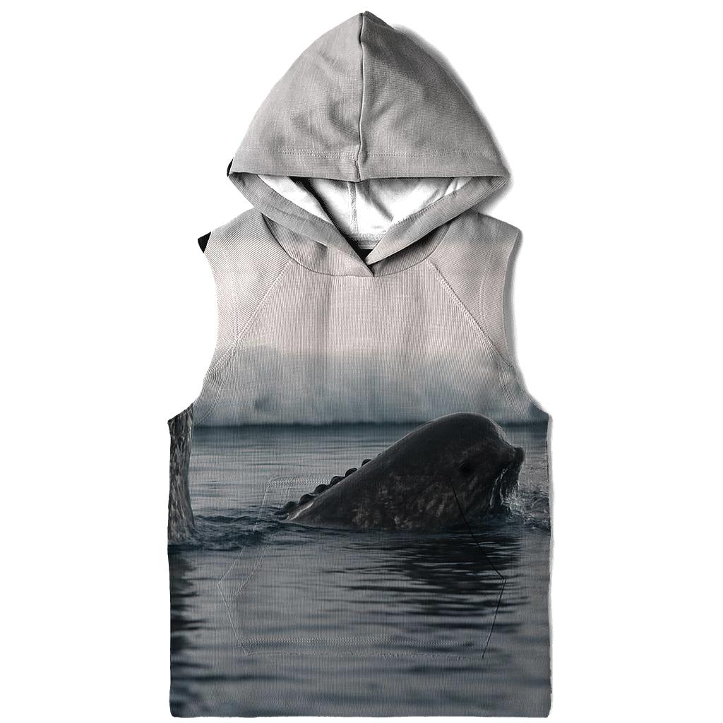 Ice Edge Narwhal Pod premium hoodies