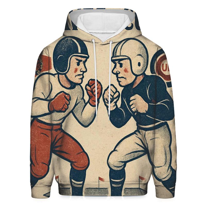 Vintage Poster Knockout heavyweight hoodies