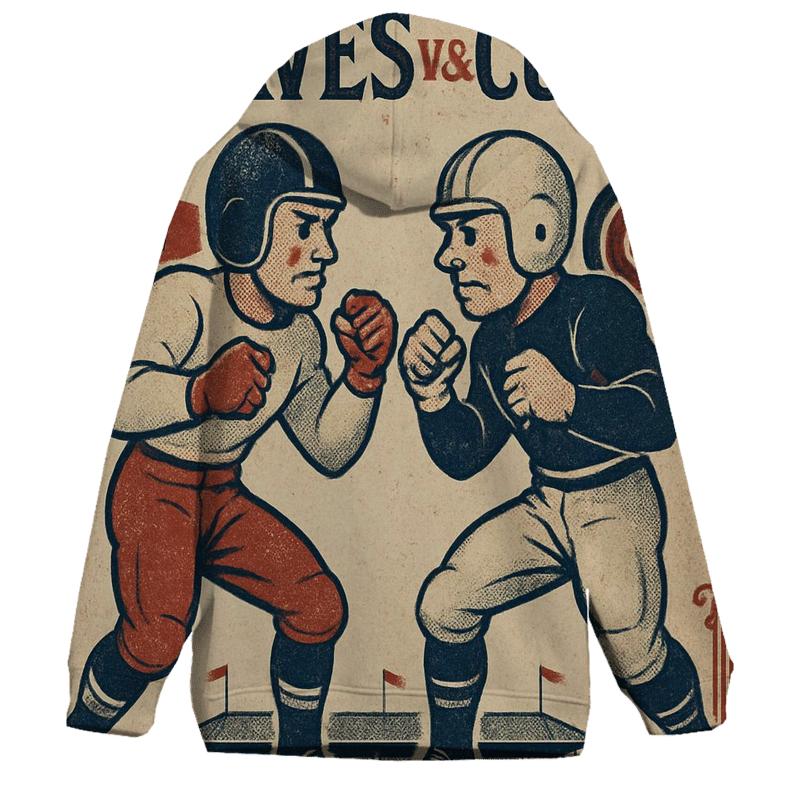 Vintage Poster Knockout heavyweight hoodies
