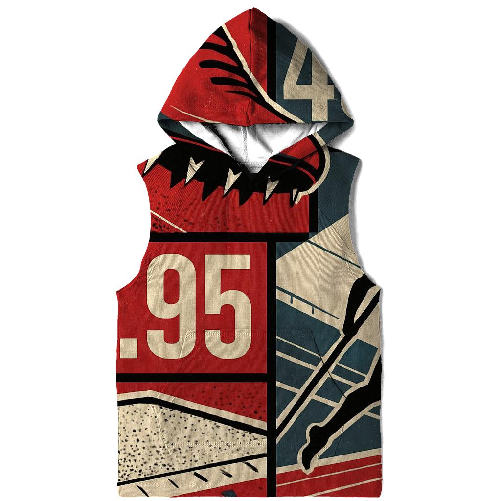Track And Field Graphic Study zip-up hoodies