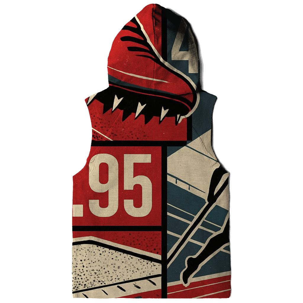 Track And Field Graphic Study zip-up hoodies