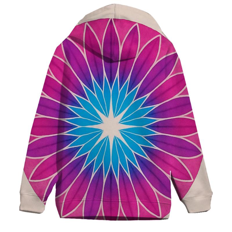 Magenta Mandala Sunburst heavyweight hoodies