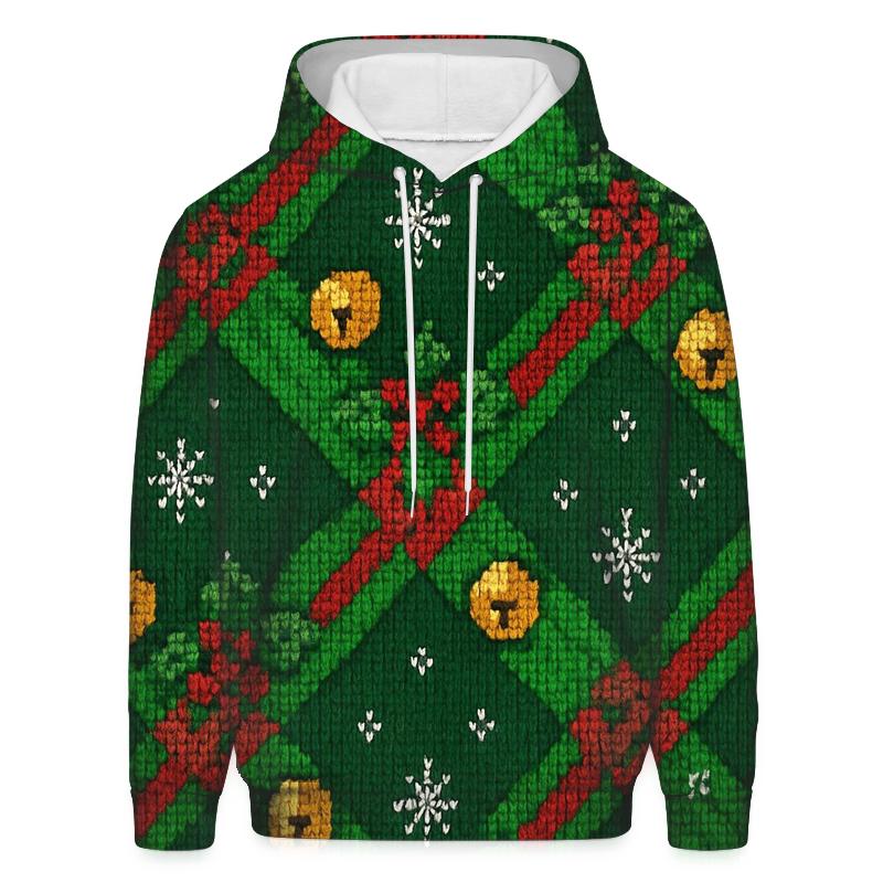Sleigh Bell Crisscross Design hoodie trends