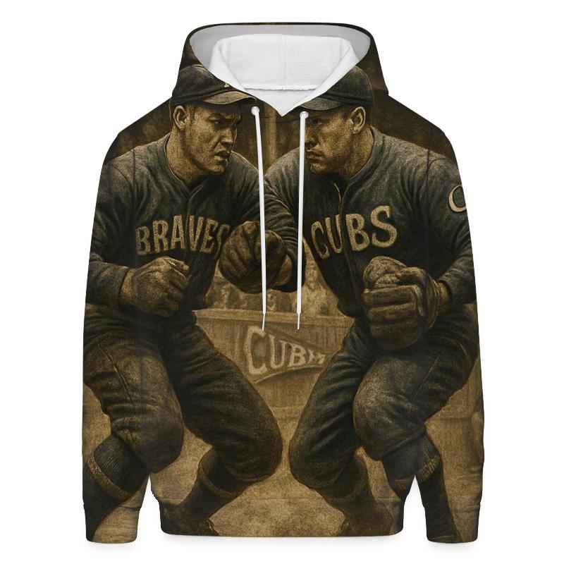 Historic Clay Diamond Duel printed hoodies