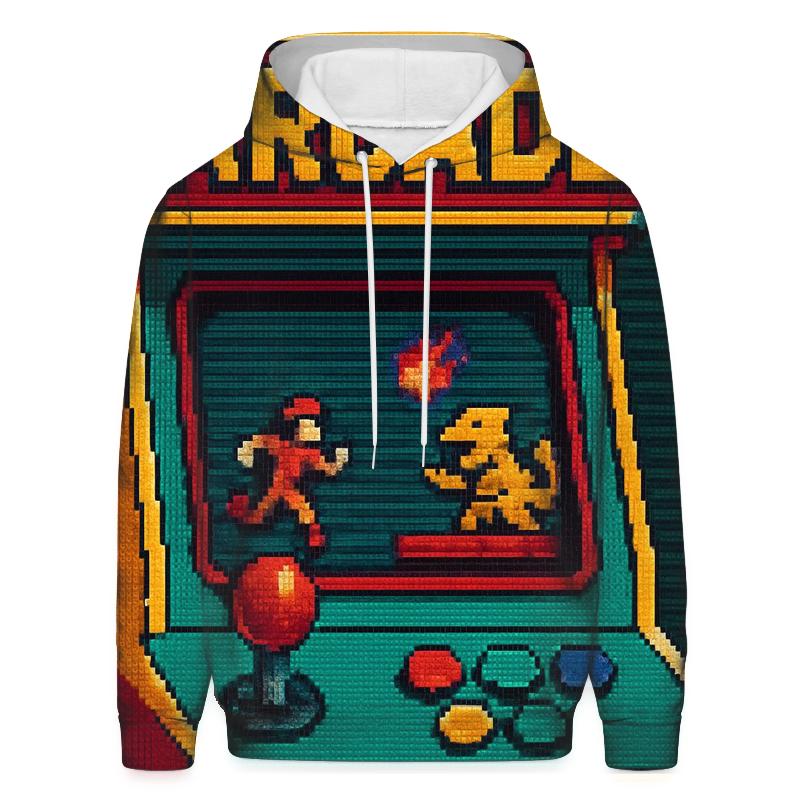 Vintage Arcade Pixel Art pullover hoodies