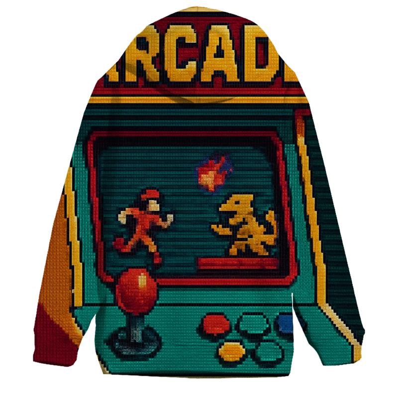 Vintage Arcade Pixel Art pullover hoodies