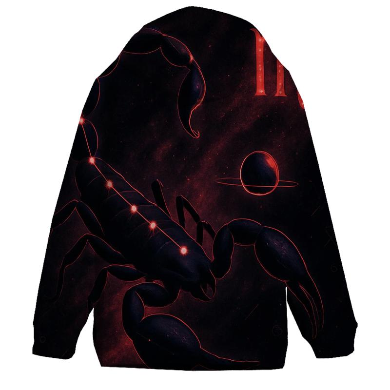 Scorpio Galactic Scorpion Design premium hoodies