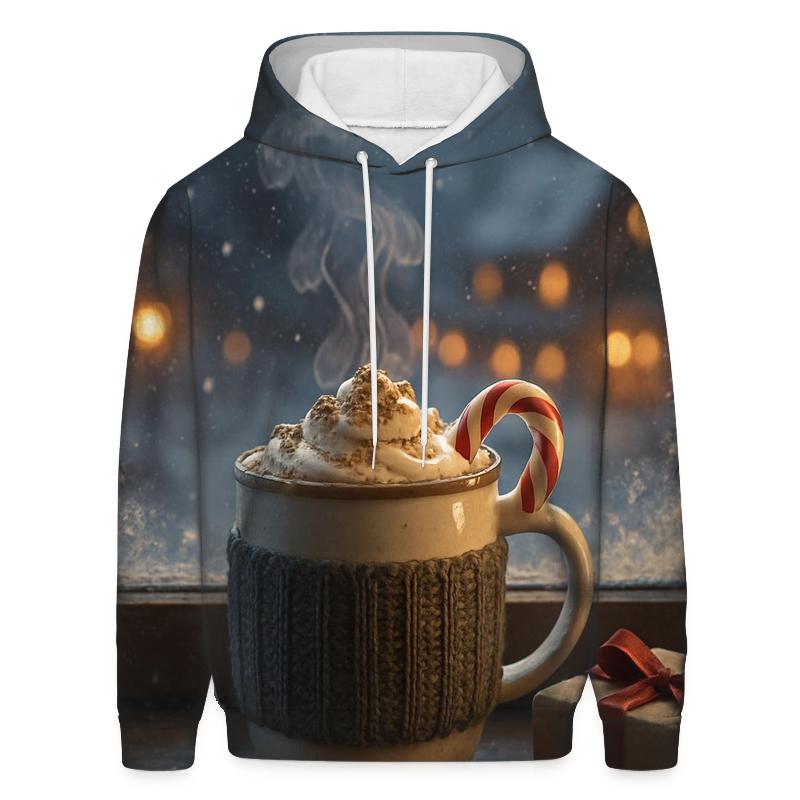Hot Cocoa By The Frosted Window designer hoodies